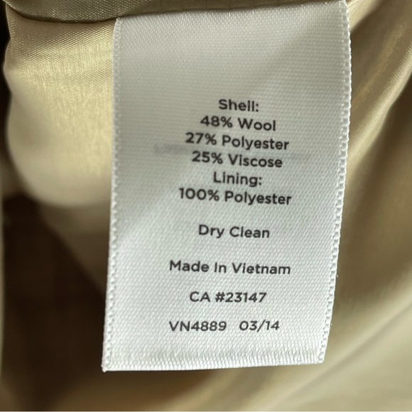 Talbots Tan Black Red Orange Plaid Straight Pencil Skirt Wool Blend Sz 4 Career - Picture 4 of 8